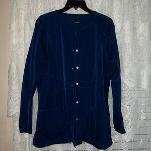 Navy Woman’s Wonder Wink HP  Scrub Jacket Used